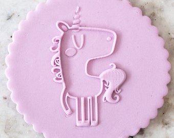 Leuke Eenhoorn POPup Embosser Cookie Biscuit Stempel Fondant Cake Versieren Icing Cupcakes Stencil