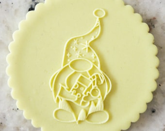 Gnome POPup Embosser Cookie Biscuit Stamp Fondant Cake Decorating Icing Cupcakes Stencil Christmas