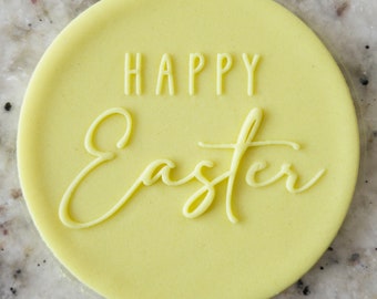 Feliz Pascua 2 POPup Embosser Cookie Biscuit Stamp Fondant Cake Decorating Icing Cupcakes Stencil Pascua