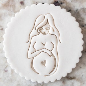 Pregnancy Cookie Biscuit Stamp Fondant Cake Decorating Icing Cupcakes Stencil