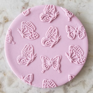 Butterfly Pattern Biscuit Cookie POPup Embosser Stamp Fondant Cake Decorating Icing Stencil Mothers Day