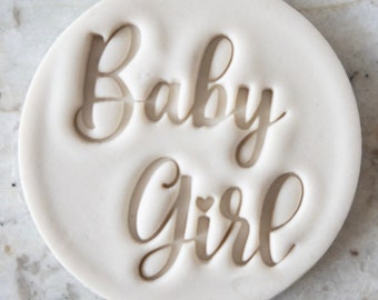 Baby Girl Cookie Biscuit Stamp Fondant Cake Decorating Icing Cupcakes Stencil Clay