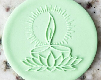 Diya POPup Embosser Cookie Biscuit Stamp Fondant Cake Decorating Icing Cupcakes Stencil Diwali