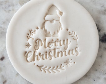 Merry Christmas With Gnomes Cookie Biscuit Stamp Fondant Cake Decorating Icing Cupcakes Stencil Christmas