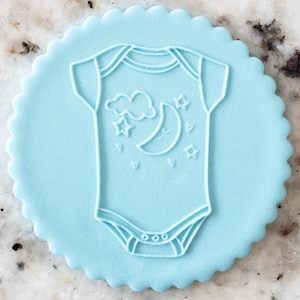 Baby Vest POPup Embosser Cookie Biscuit Stamp Fondant Cake Decorating Icing Cupcakes Stencil