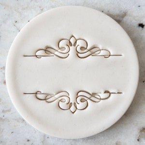 Split Decorative Border Cookie Biscuit Stamp Fondant Cake Decorating Icing Cupcakes Stencil Clay