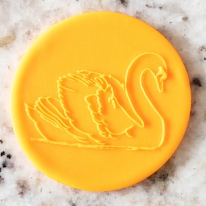 Swan POPup Embosser Cookie Biscuit Stamp Fondant Cake Decorating Icing Cupcakes Stencil