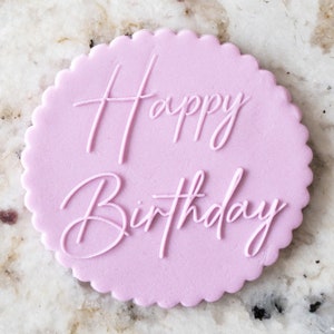Happy Birthday 3 POPup Embosser Keks Keks stempel Fondant Cake Decorating Icing Cupcakes Schablone