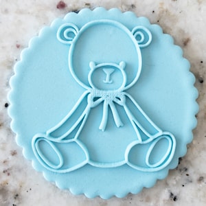 Hugo The Bear Biscuit Cookie POPup Embosser Stamp Fondant Cake Decorating Icing Cupcakes Stencil