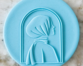 Hijab Arch POPup Embosser Cookie Biscuit Stamp Fondant Cake Decorating Icing Cupcakes Stencil Islam