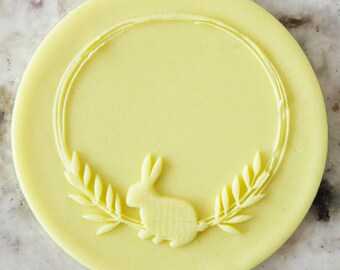Häschen Kranz POPup Prägung Keks Keks stempel Fondant Kuchen Dekorieren Iks Cupcakes Schablone Ostern