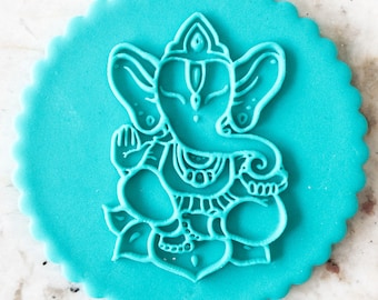 Ganesh Biscuit Cookie POPup Embosser Stamp Fondant Cake Decorating Icing Cupcakes Stencil