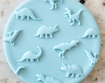 Dinosaur Print POPup Embosser Cookie Biscuit Stamp Fondant Cake Decorating Icing Cupcakes Stencil