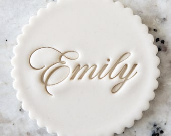 AANGEPASTE naam Koekjesbiscuitstempel Fondant Taartversieringen glazuur Cupcakes Stencil Clay