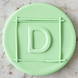 D Marco de letras POPup Embosser Galleta Sello de galleta Fondant Pastel Decoración Glaseado Cupcakes Plantilla Día de los Padres