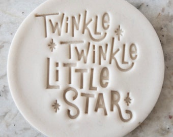 Twinkle Twinkle Little Star Cookie Biscuit Stamp Fondant Cake Decorating Icing Cupcakes Stencil Baby Clay