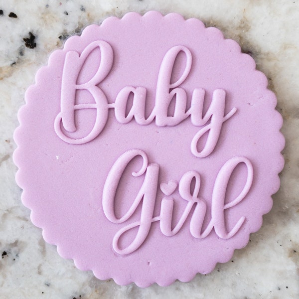 Baby Girl Biscuit Cookie POPup Embosser Stamp Fondant Cake Decorating Icing Cupcakes Stencil