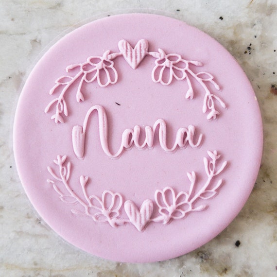 Love You Weath Embosse No 25 /Stamp Fo Cupcakes Fondant