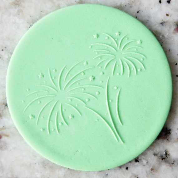 Fireworks POPup Embosser Cookie Biscuit Stamp Fondant Cake Decorating Icing Cupcakes Stencil Diwali New Year