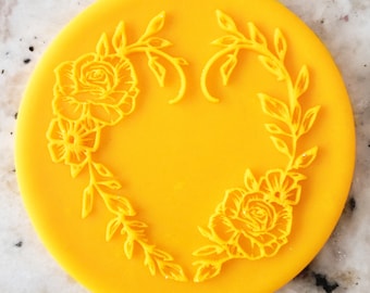 Florale Herz Prägung Keks Keks POPup Stempel Fondant Kuchen Dekoration i-Tüpfelchen Cupcakes Schablone