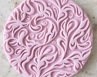 Intense Swirl Biscuit Cookie POPup Embosser Stamp Fondant Cake Decorating Icing Stencil Mothers Day