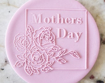 Muttertag Floral Rahmen POPup Embosser Keks Keks stempel Fondant Kuchen Dekoration i-Tüpfelchen Cupcakes Schablone Muttertag