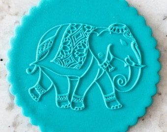 Decorative Elephant Biscuit Cookie POPup Embosser Stamp Fondant Cake Decorating Icing Cupcakes Stencil