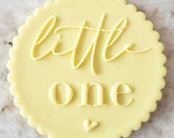 Little One with Heart POPup Embosser Cookie Biscuit Stamp Fondant Cake Decorating Icing Cupcakes Stencil