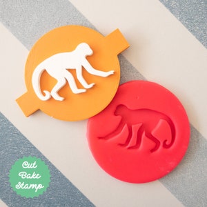 Monkey Cookie Biscuit Embosser Stamp Fondant Cake Decorating Jungle Icing