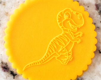 Cute Dinosaur POPup Embosser Cookie Biscuit Stamp Fondant Cake Decorating Icing Cupcakes Stencil