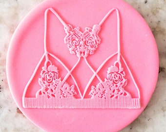 Bralet POPup Embosser Cookie Biscuit Stamp Fondant Cake Decorating Icing Cupcakes Stencil Valentines Day