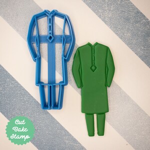 Sherwani 1 Indian Outfit Cookie Biscuit Cutter Fondant Cake Decorating Icing