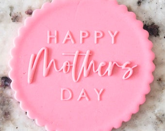 Glad mors dag blandade typsnitt 5 popup-präglingsverktyg kak- och kexstämpel fondantkakdekoration glasyr cupcakes-schablon mors dag