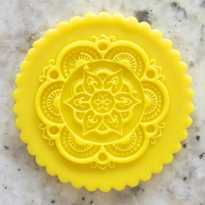 Mandala Henna Kreis Keks Keks POPup Prägestempel Fondant Kuchen Dekorieren Zuckerguss Cupcakes Schablone