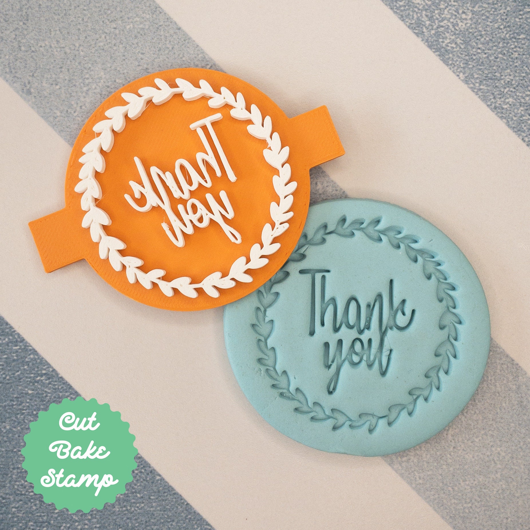 Baking Home & Hobby Thank You Biscuit Stamp Thank You Cupcake Stamp
