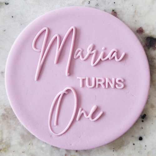 Sixty Birthday Cookie Biscuit Embosser Stamp Fondant Cake Etsy