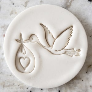 Pieczątka z ciasteczek Stork Cookie Biscuit Fondant Dekorowanie ciast Lukier Babeczki Szablon Baby Clay