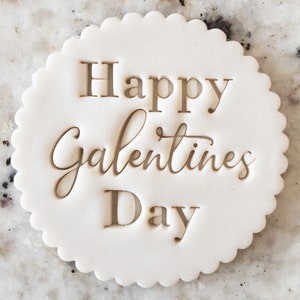 Happy Galentines Day Cookie Keks Stempel Fondant Kuchen Dekorieren Icing Cupcakes Schablone Embosser Valentinstag