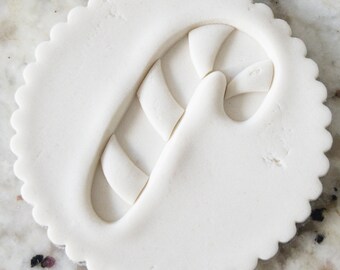 Candy Cane Cookie Biscuit Stamp Fondant Cake Decorating Icing Cupcakes Stencil Christmas