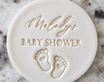 Pochoir pour baby shower avec prénom personnalisé