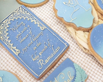 Ramadan Message With Decorative Frame Cookie POPup Embosser Stamp & Cutter Fondant Cake Decorating Icing Eid Ramadan