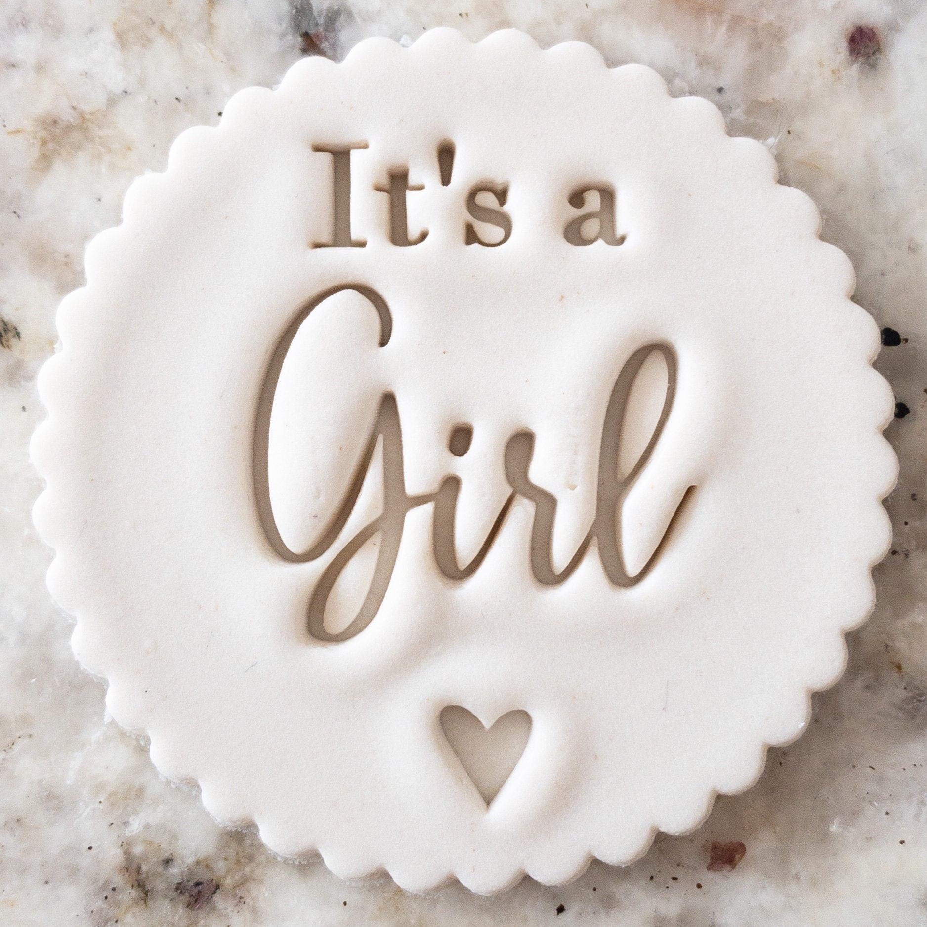 Its a Girl Cookie Biscuit Stamp Fondant Cake Decorating Icing Etsy UK