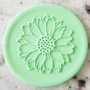 Sunflower POPup Embosser Cookie Biscuit Stamp Fondant Cake Decorating Icing Cupcakes Clay Stencil