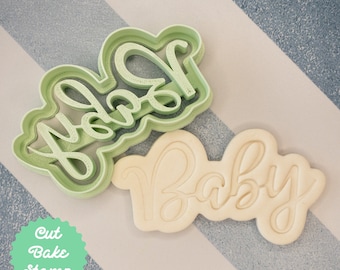 Baby Text Keks Ausstecher Fondant Kuchen Dekoration Icing Baby Shower Neues Baby