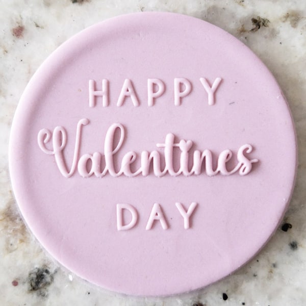 Happy Valentines Day Mix Font 2 POPup Embosser Cookie Biscuit Stamp Fondant Cake Décoration Glaçage Cupcakes Pochoir Saint-Valentin