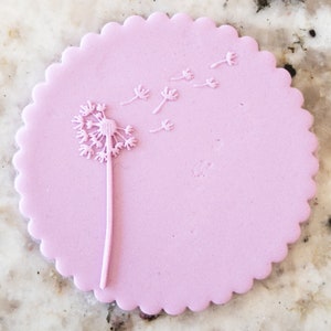 Dandelion POPup Embosser Cookie Biscuit Stamp Fondant Cake Decorating Icing Cupcakes Stencil
