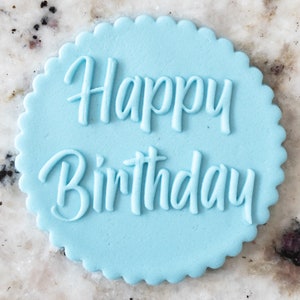 Happy Birthday 6 POPup Embosser Keks Keks stempel Fondant Cake Decorating Icing Cupcakes Schablone