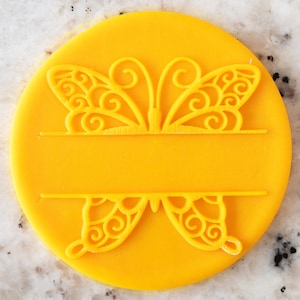 Split Butterfly POPup Embosser Cookie Biscuit Stamp Fondant Cake Decorating Icing Cupcakes Stencil