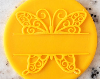 Split Butterfly POPup Embosser Cookie Biscuit Stamp Fondant Cake Decorating Icing Cupcakes Stencil