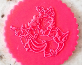 Lord Krishna POPup Embosser Cookie Biscuit Stamp Fondant Cake Versieren Icing Cupcakes Stencil Diwali